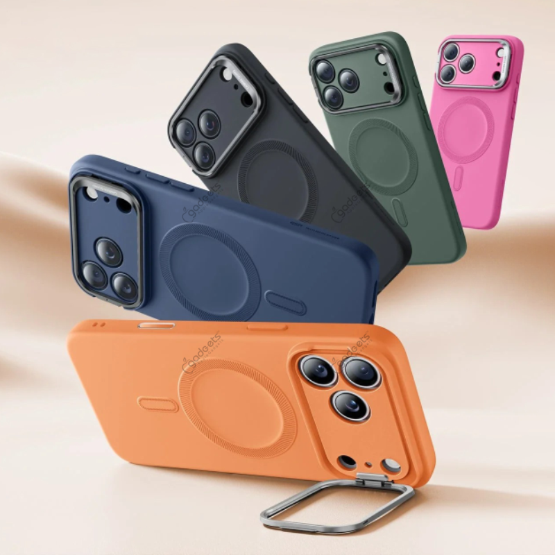 ESR Cloud Soft Magnetic Camera Control with Stand Case for iPhone 17 Series