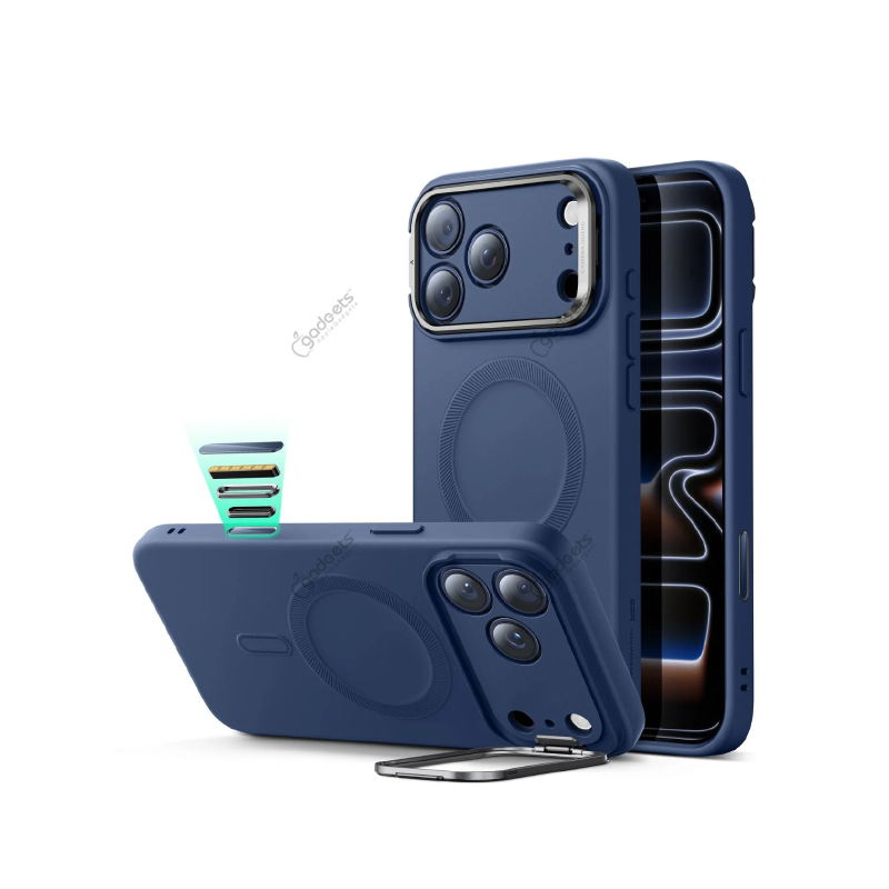 ESR Cloud Soft Magnetic Camera Control with Stand Case for iPhone 17 Series