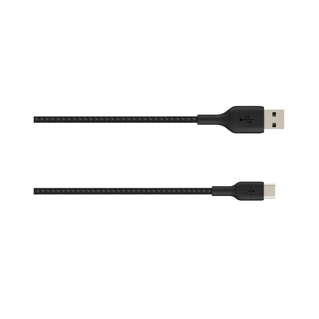 Belkin Boost Charge Braided USB-C to USB-A Cable (2M,Black)