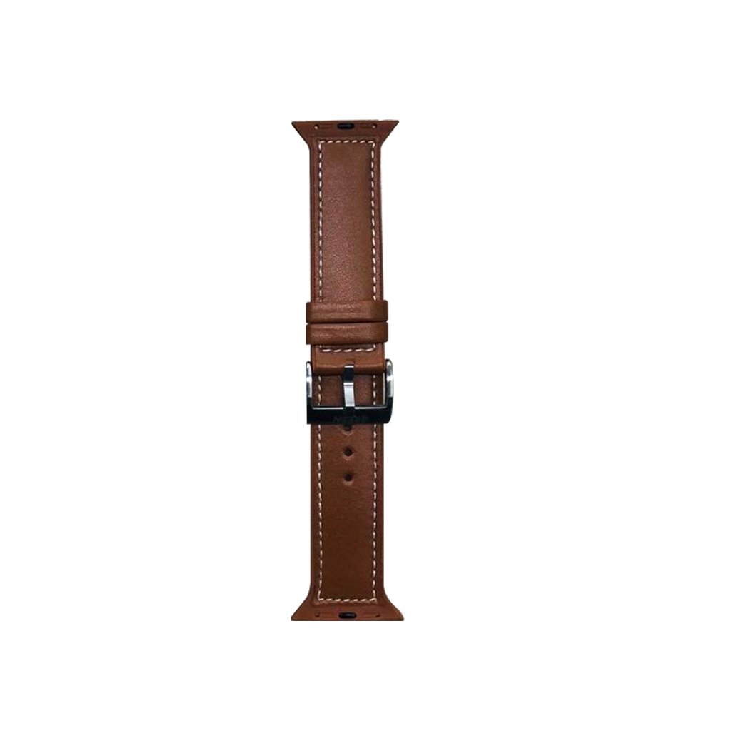 Green Genuine Leather Watch Strap for Apple Watch 44M