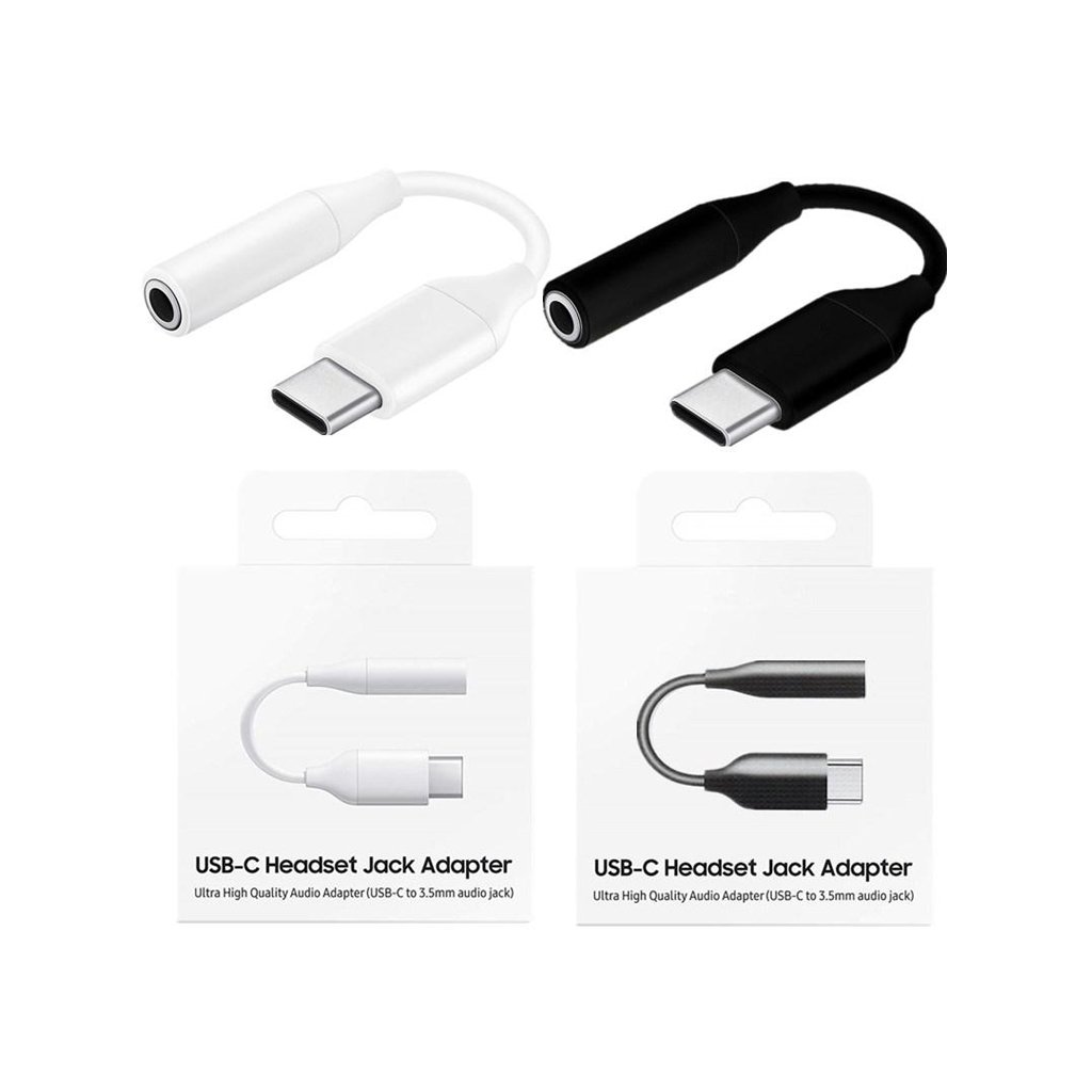 Official Samsung USB-C to 3.5mm Headphone Adaptor In Black EE