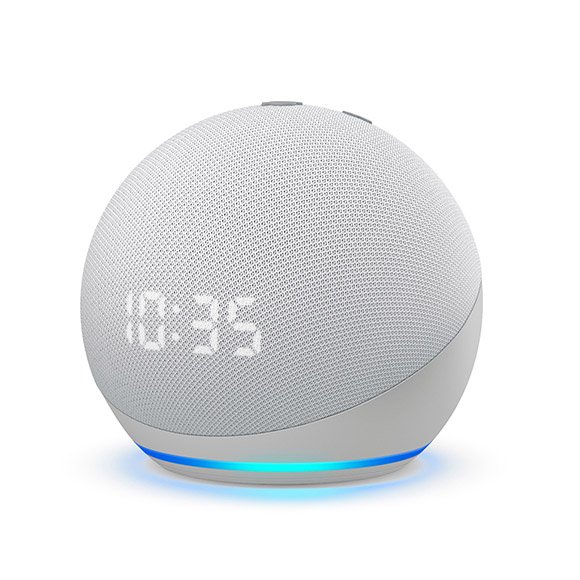 Amazon Echo Dot 4th Gen Mini Speaker - With Clock