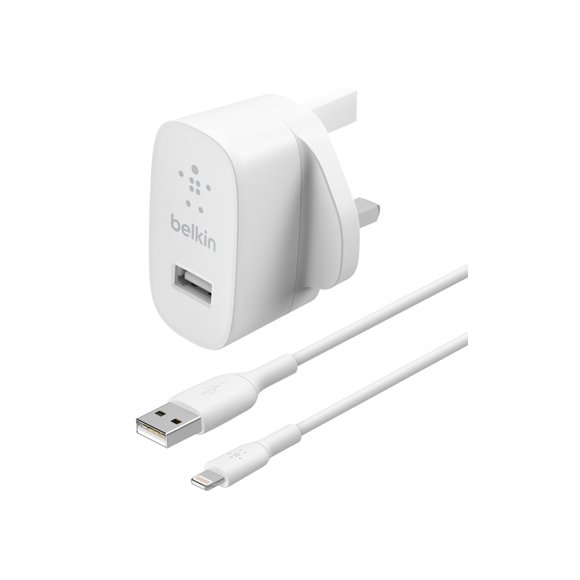 Belkin Boostup Charge USB-A 12W Wall Charger with Lightning Cable - 1M
