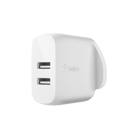 Belkin Boostup Charge Dual USB-A Wall Charger 24W + USB-A to USB-C cable - 1M