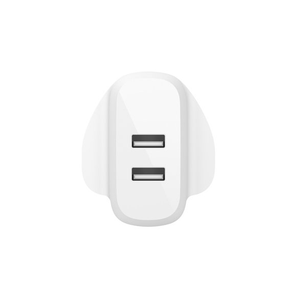 Belkin Boostup Charge Dual USB-A Wall Charger 24W + USB-A to USB-C cable - 1M