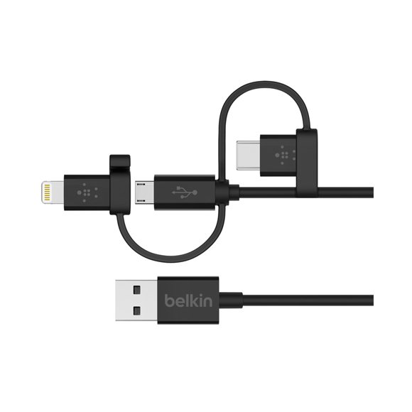 Belkin Universal Cable with Micro-USB, USB-C and Lightning Connectors