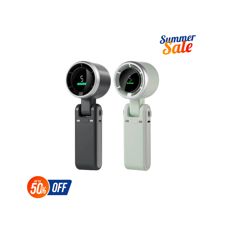 Portable Handheld Foldable Mini Turbo Fan - 3600mAh