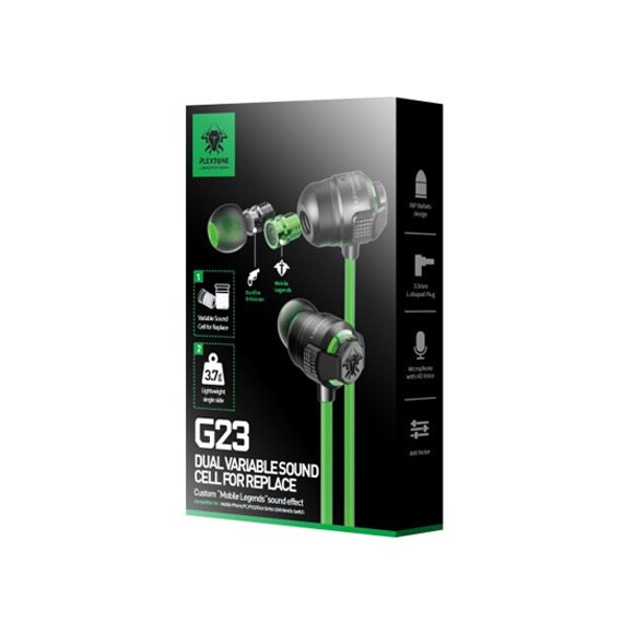 Plextone G23 Dual Variable Sound Cell Gaming Earphone