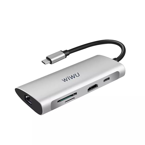 WiWU Alpha 8 in 1 USB-C Hub A831HRT