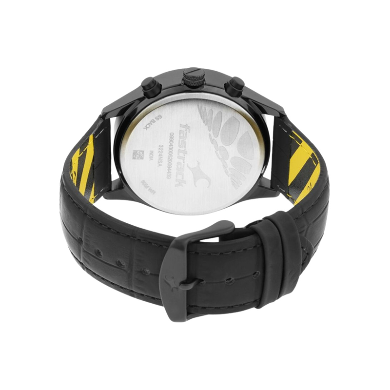 Fastrack Fastfit 3224NL01 Quartz Day Date Analog Leather Strap Men’s Watch