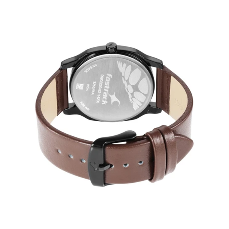 Fastrack Stunners 3255NL02 Quartz Analog Leather Strap Men’s Watch