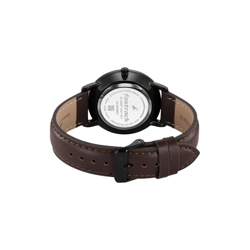 Fastrack Stunners X 38159NL02 Quartz Leather Strap Men’s Watch