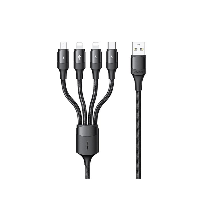 Usams US-SJ516 4-in-1 Aluminum Alloy Data Cable 1.2M