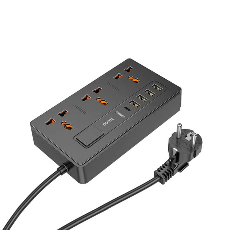 Hoco DC15 2-in-1 Multi-socket Extension Charger 30W
