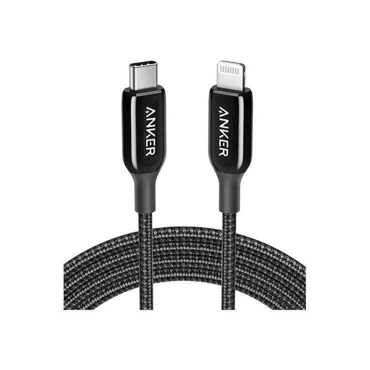 Anker PowerLine+ III USB-C Cable with Lightning Connector — 3ft