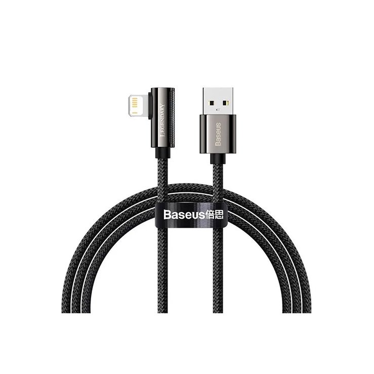 Baseus Legend Series Elbow Fast Charging Data Cable USB to iP — Black