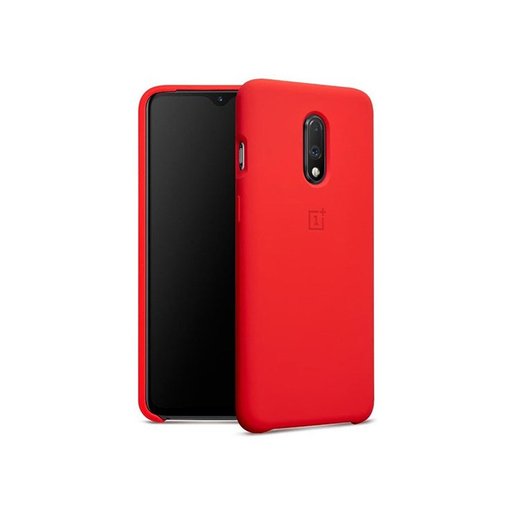 OnePlus 7 Silicone Protective Case — Red