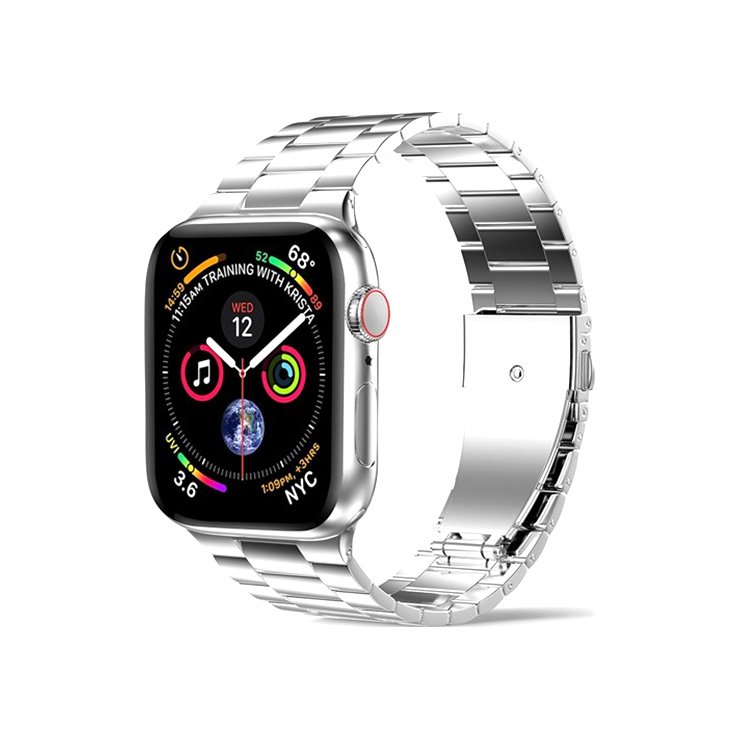 WiWU Durable Ultra Thin Steel Satch Band Three Beads Watch Strap for iWatch