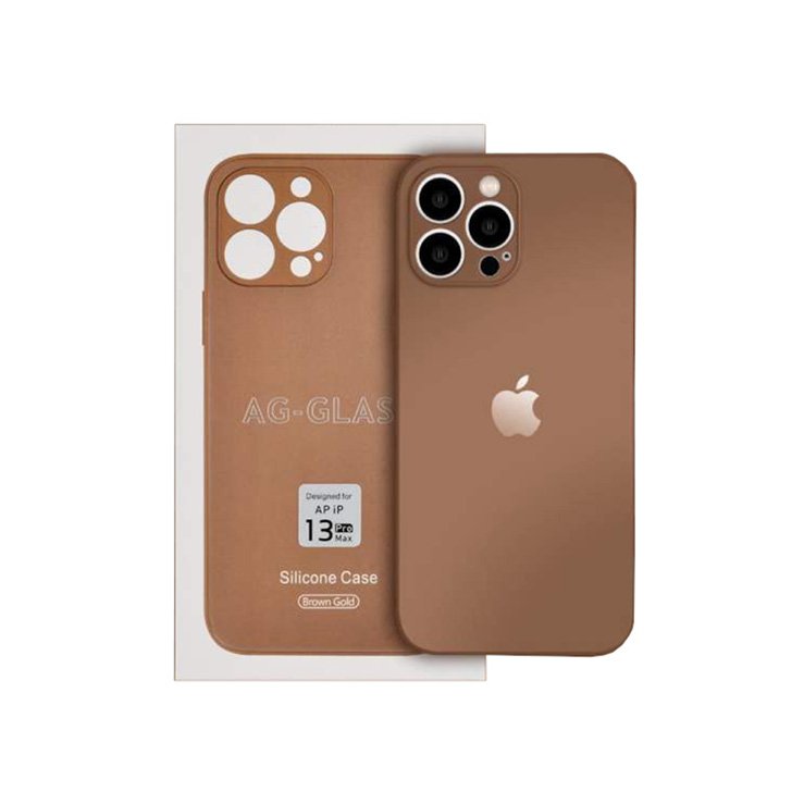 AG Glass Silicone Case for iPhone