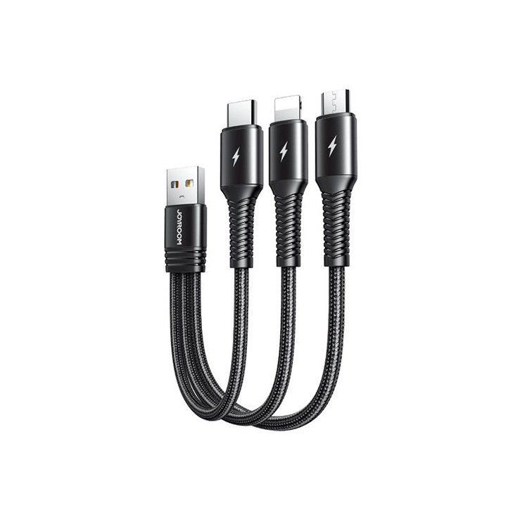 Joyroom S-01530G9 3 In 1 Short Charging Cable