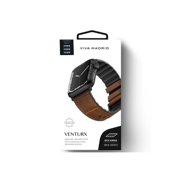 Viva Madrid Venturx Crox Leather Strap for Apple Watch