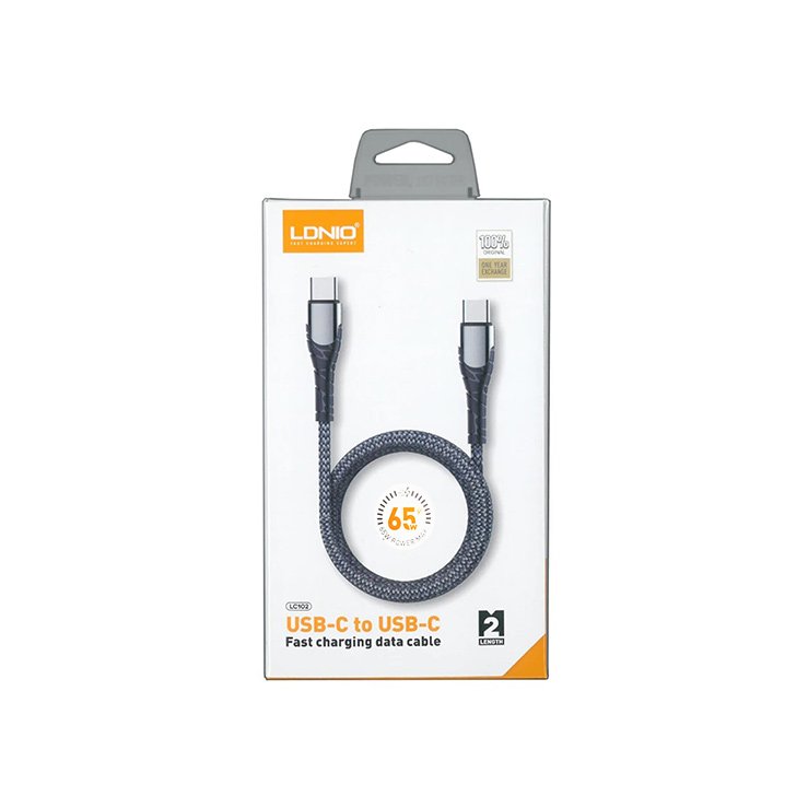 Ldnio LC102 USB-C to USB-C Fast Charging Data Cable — 2M