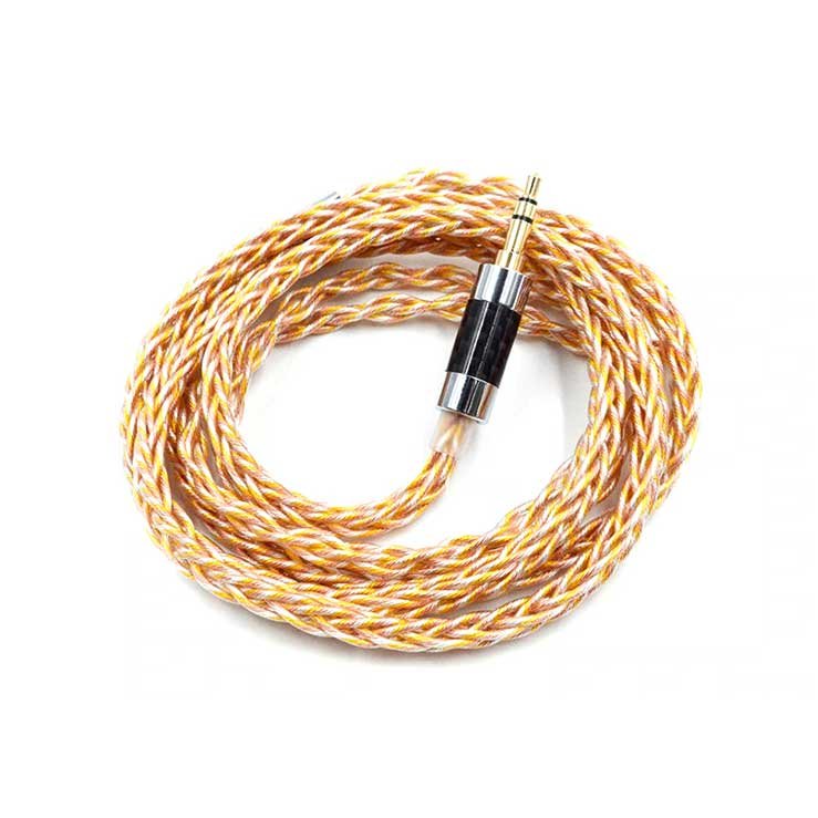 KZ 784 Cores Gold Silver And Copper Mixed Upgrade Cable With 0.75mm Pin