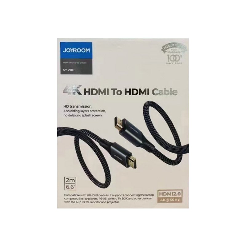 Joyroom SY-20H1 4K HDMI to HDMI Cable 2M