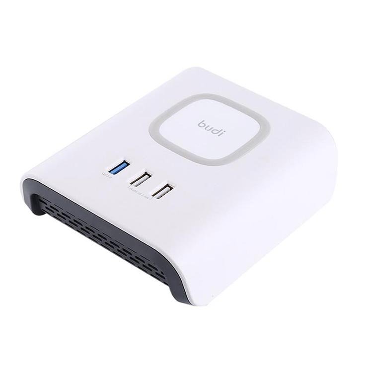 Budi Wireless Charger with 3 USB Charging Station 12W