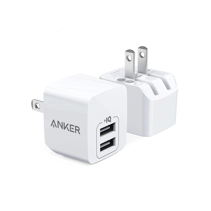Anker PowerPort Mini Dual Port Wall Charger - 12W