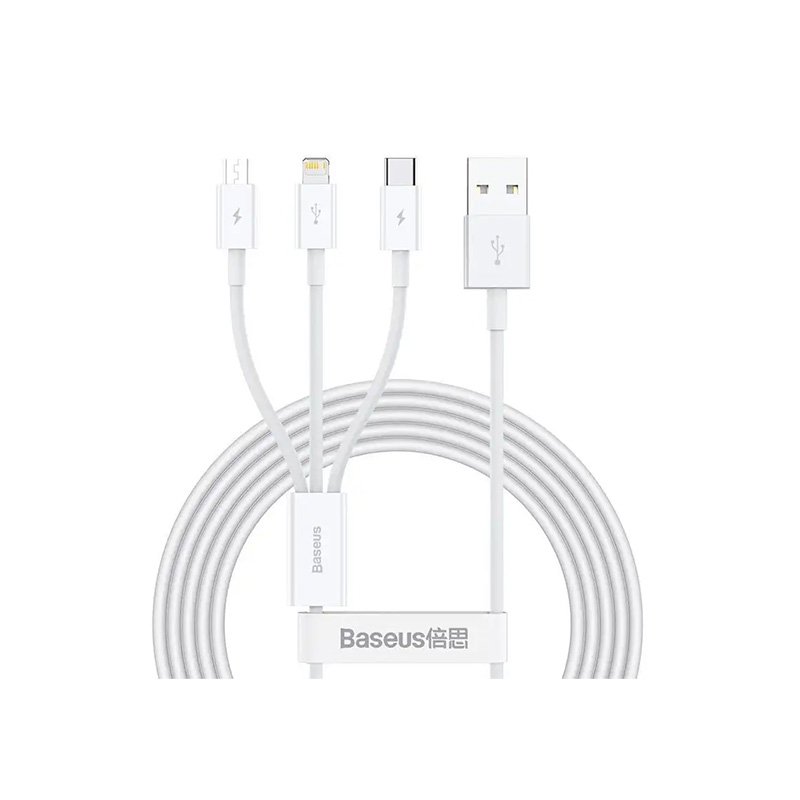 Baseus Superior Series Fast Charging Data Cable USB to M+L+C