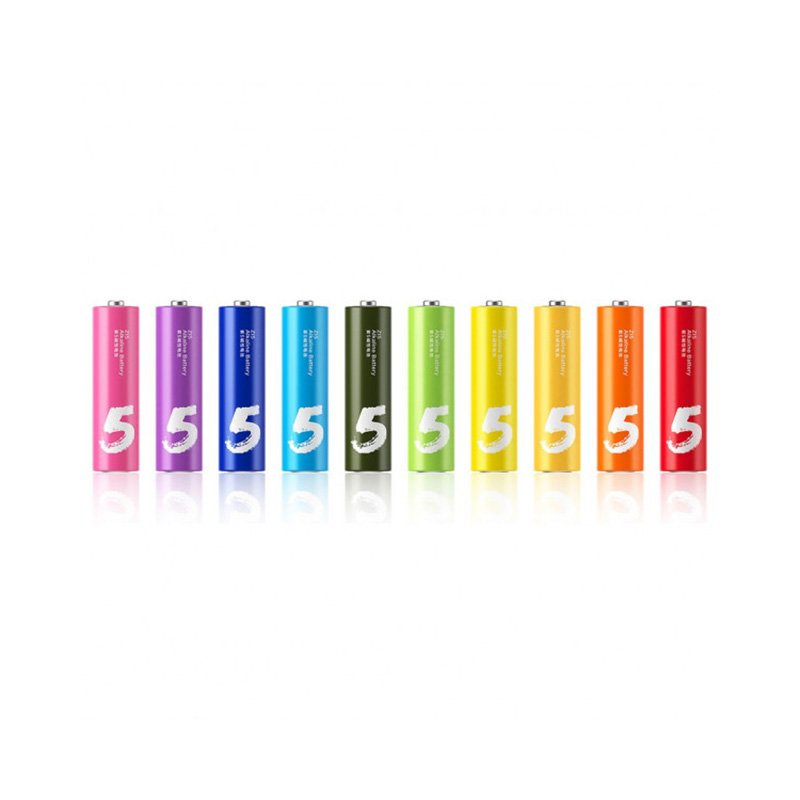 Xiaomi AA Rainbow Zi5 Alkaline Battery — 10pcs