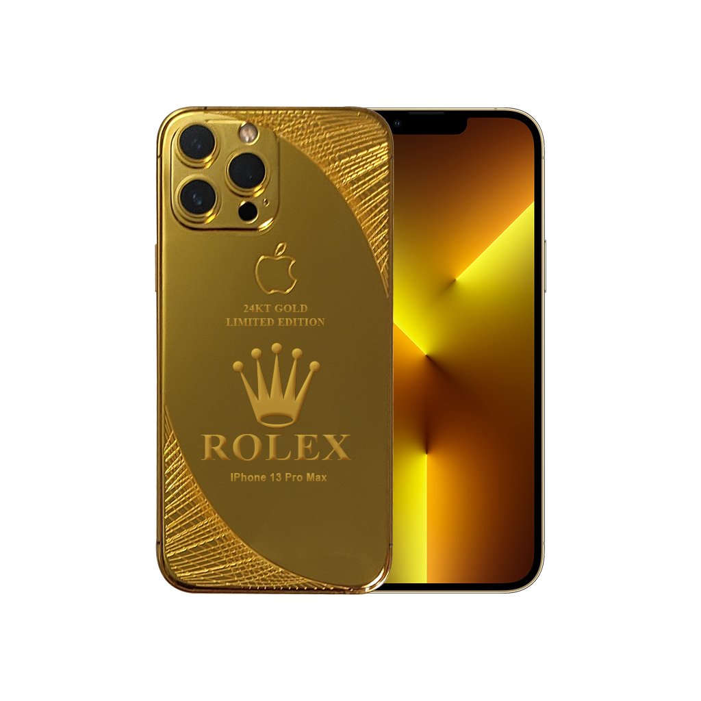 iPhone 13 Pro Max 24k Gold Edition Rolex