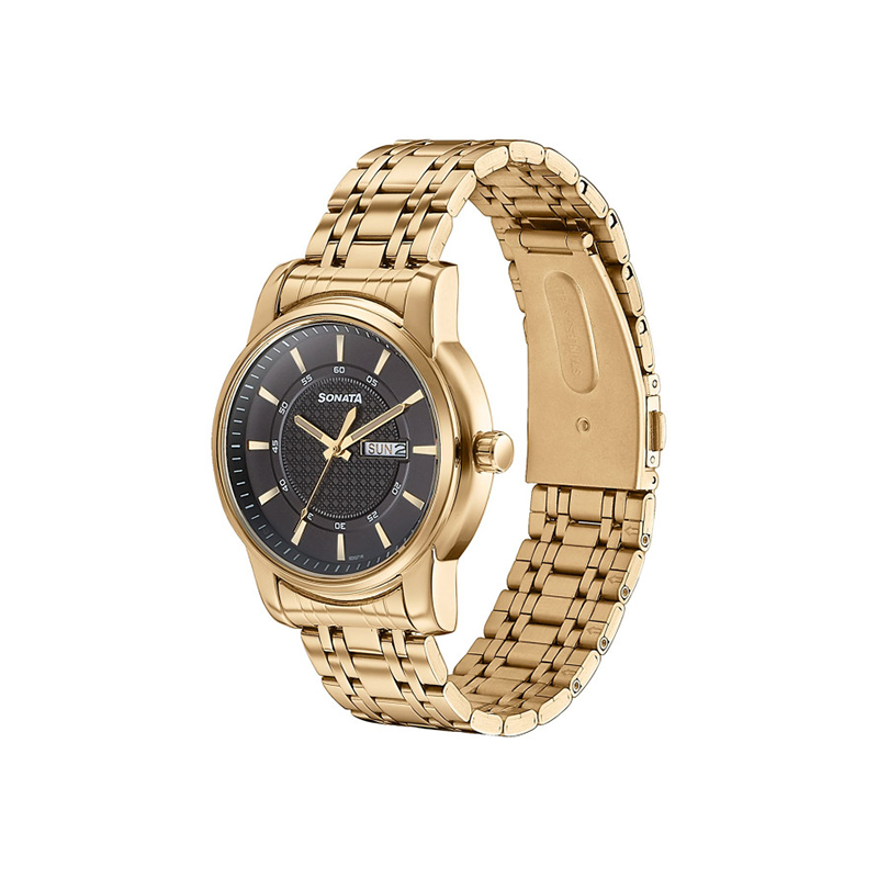 Sonata Quartz 77141ym01 Mens Watch