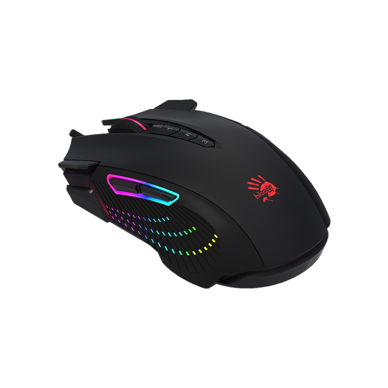 A4TECH Bloody J90S 2 Fire RGB Animation Black Gaming Mouse