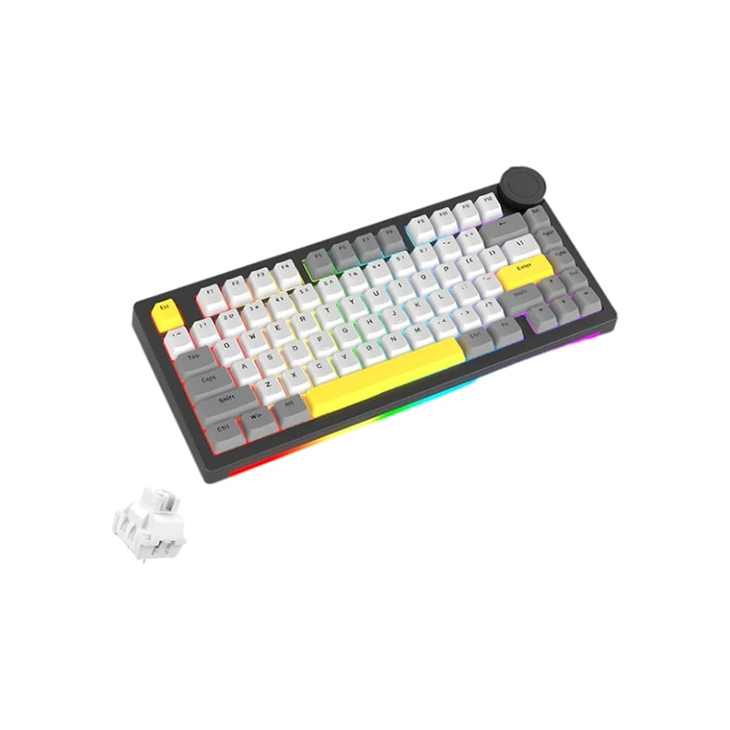 AJAZZ AK820 V2 Tri-Mode Mechanical Keyboard(Stray Night Gray)
