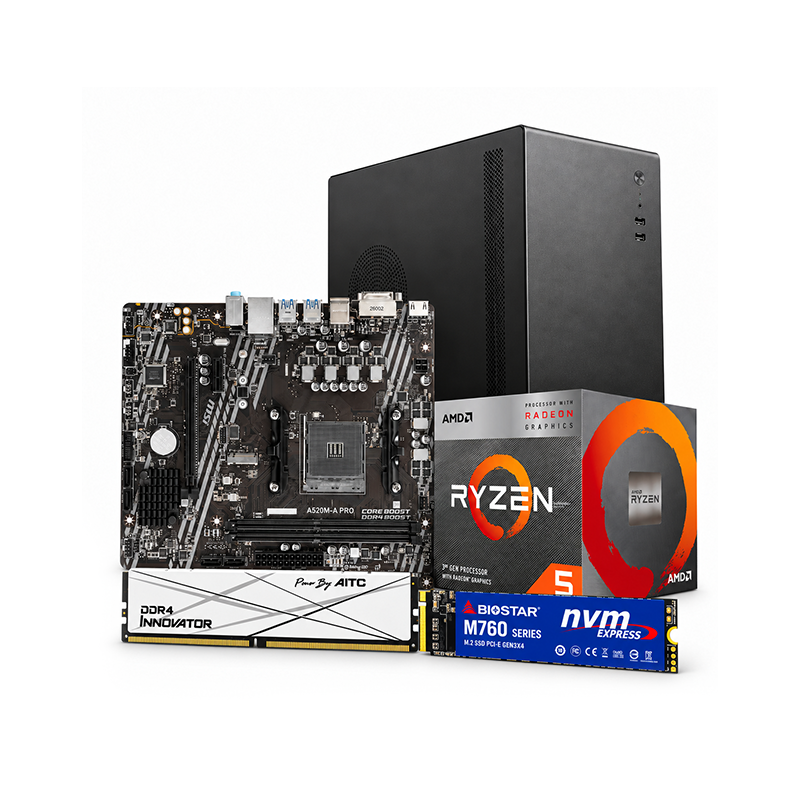 AMD Ryzen 5 3400G 4 Core 8 Thread AM4 Processor with Radeon RX Vega 11 Graphics (Bulk)