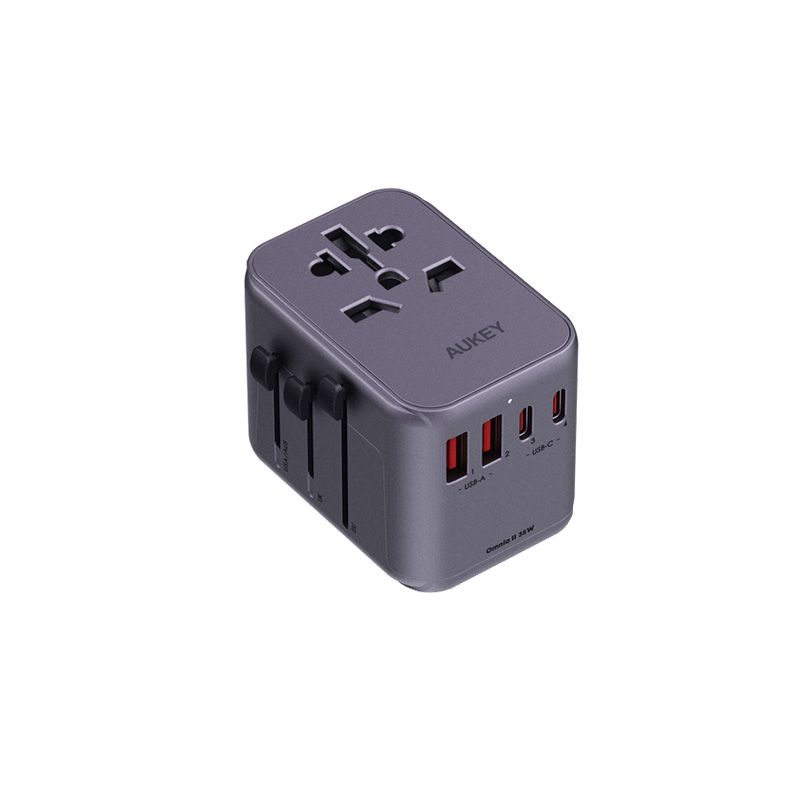 AUKEY Travel Mate 35W Universal Adapter with USB Ports