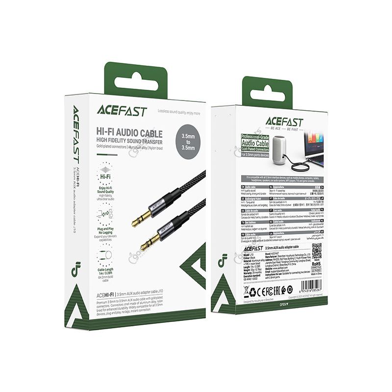 ACEFAST J10 ACE HI-FI 3.5 to 3.5mm Audio Cable