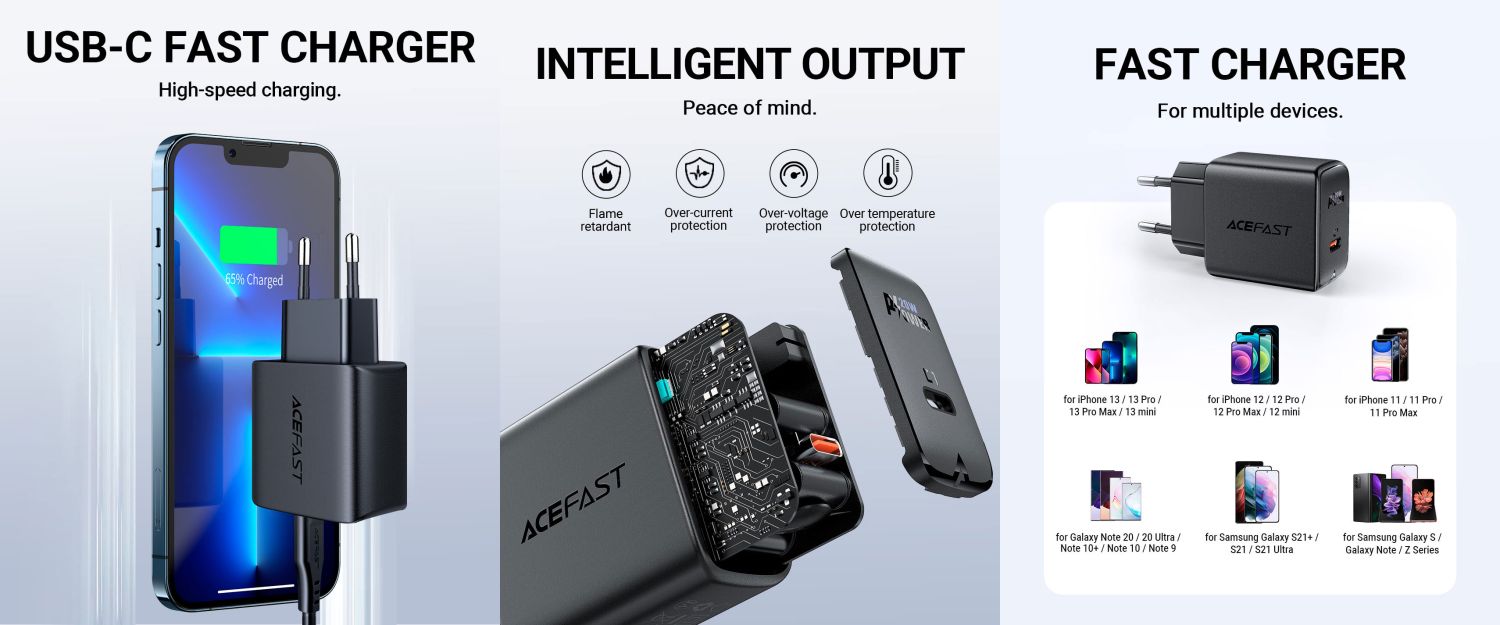 Acefast A1 PD3.0 Wall Charger price in Bangladesh