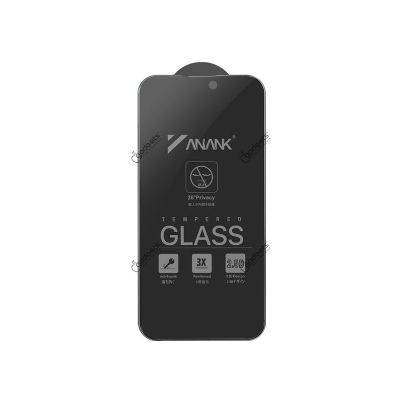 Anank 2.5D Full Glass Privacy Screen Protector for iPhone 15 Series