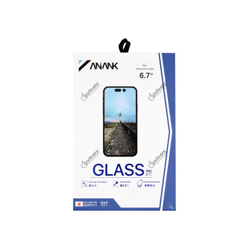 Anank 3D Curved Clear Screen Protector for iPhone 15 Series
