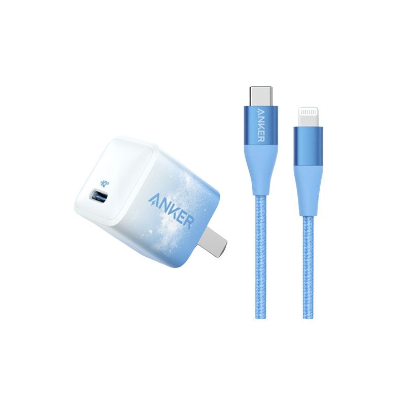 Anker 20W Power IQ3 Adapter with Type C to Lightning Cable