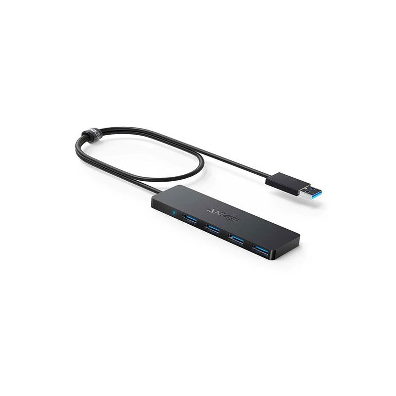 Anker 4-Port Ultra Slim USB 3.0 Data Hub 20cm - Black