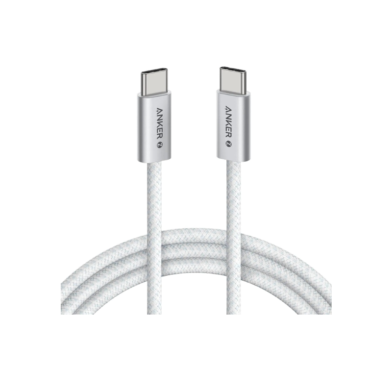 Anker Zolo 240W USB C to USB C Braided Cable (White)