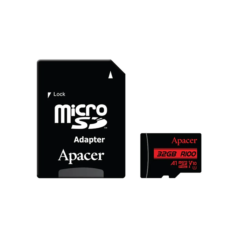 Apacer R100 UHS-1 U1 V10 A1 MicroSDHC Memory Card with Adapter