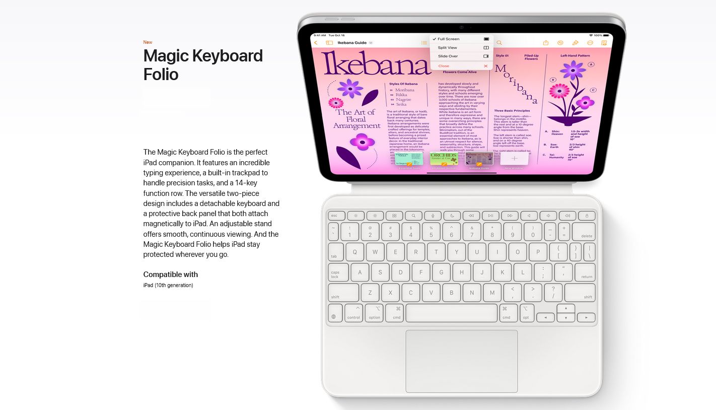 Apple Magic Keyboard Folio for iPad 2022