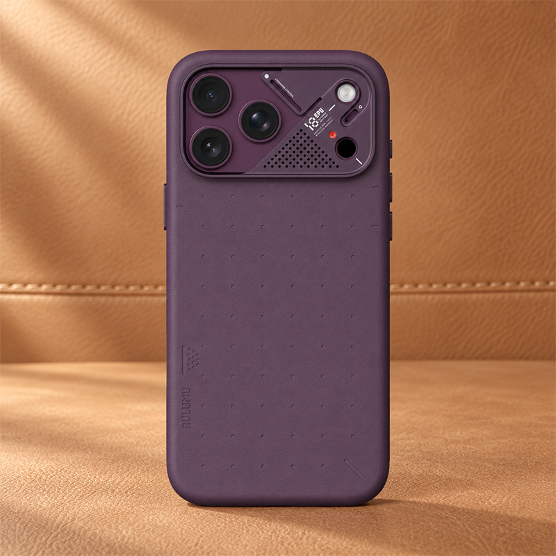 Aulumu A18 Particle Vegan Leather Case For Iphone 18 Series
