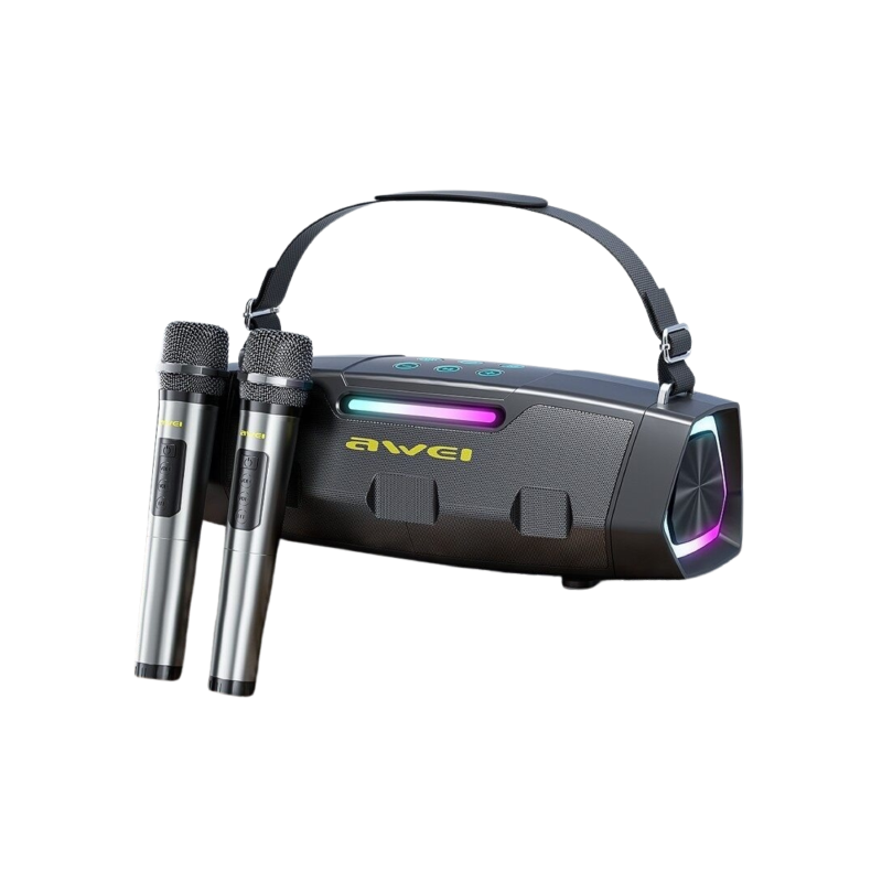 Awei KT28 Karaoke Wireless Speaker With Dual Microphone