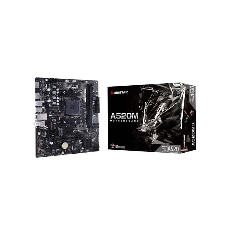Biostar A520MS DDR4 AMD AM4 Micro-ATX Motherboard